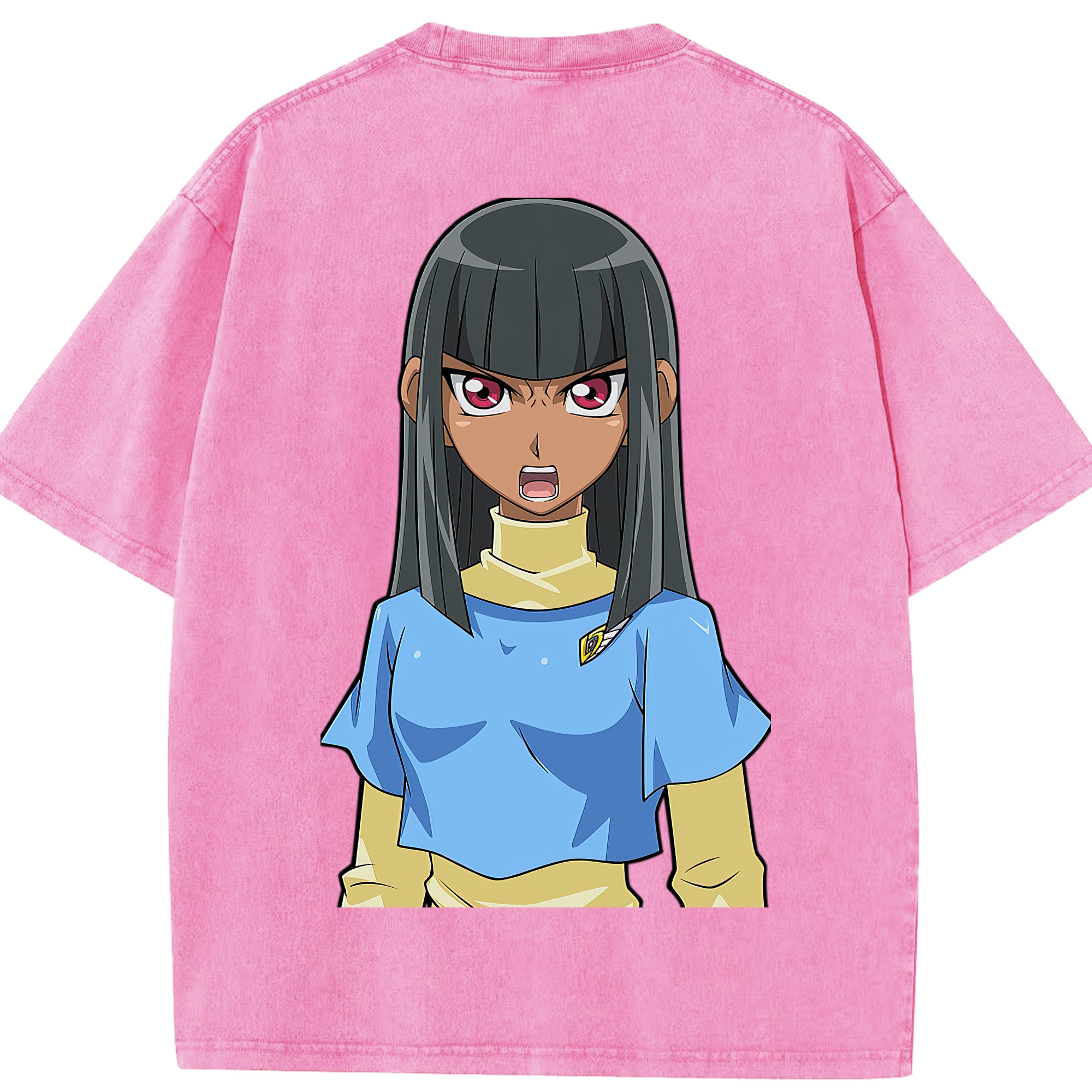 （画像用） 遊☆戯☆王 Yu-Gi-Oh! 綿100% ヴィンテージ風 半袖Tシャツ（背面プリント）